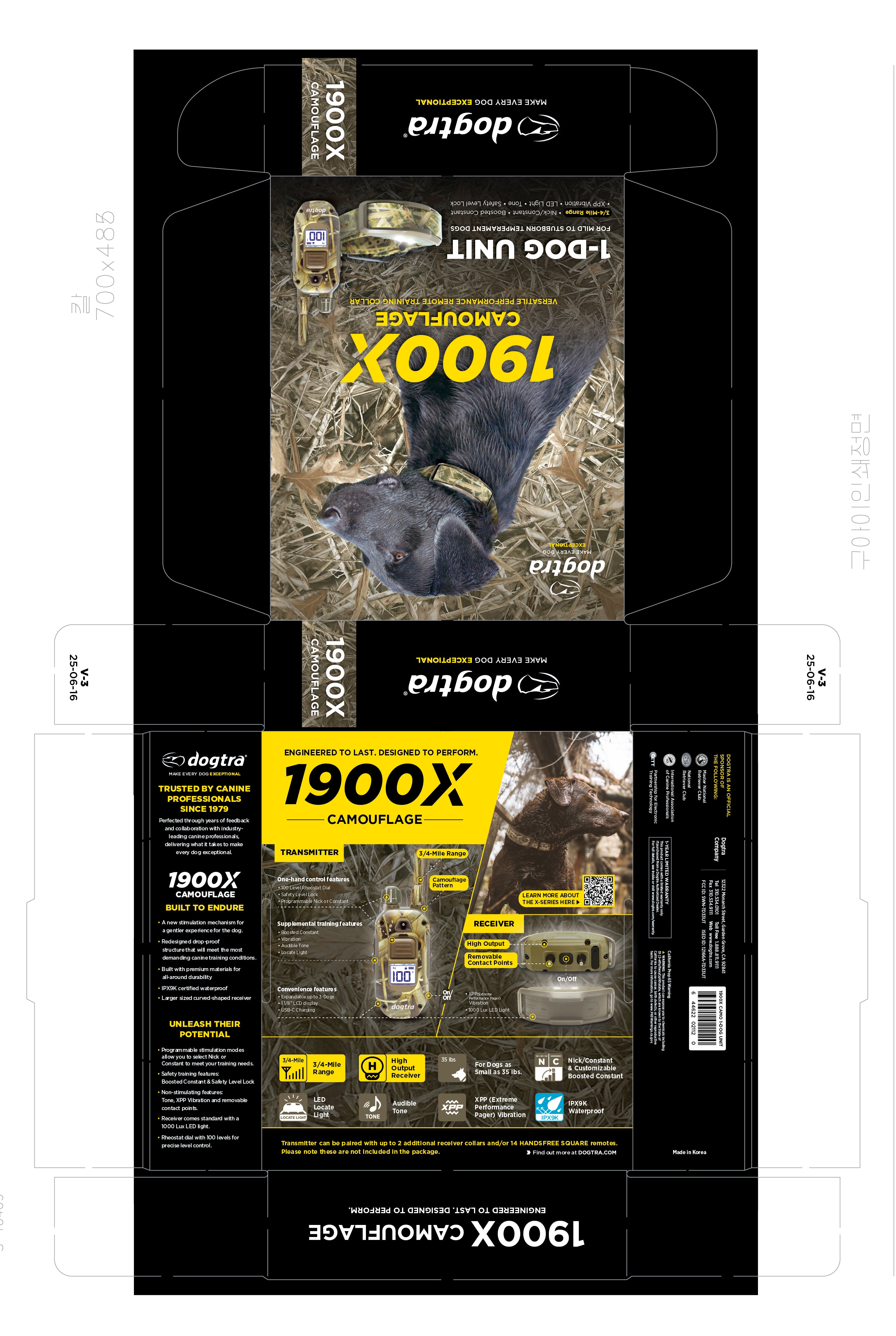 1200X CAMO Kit 1-Chien ( 1900X AMOUFLAGE ) version EU