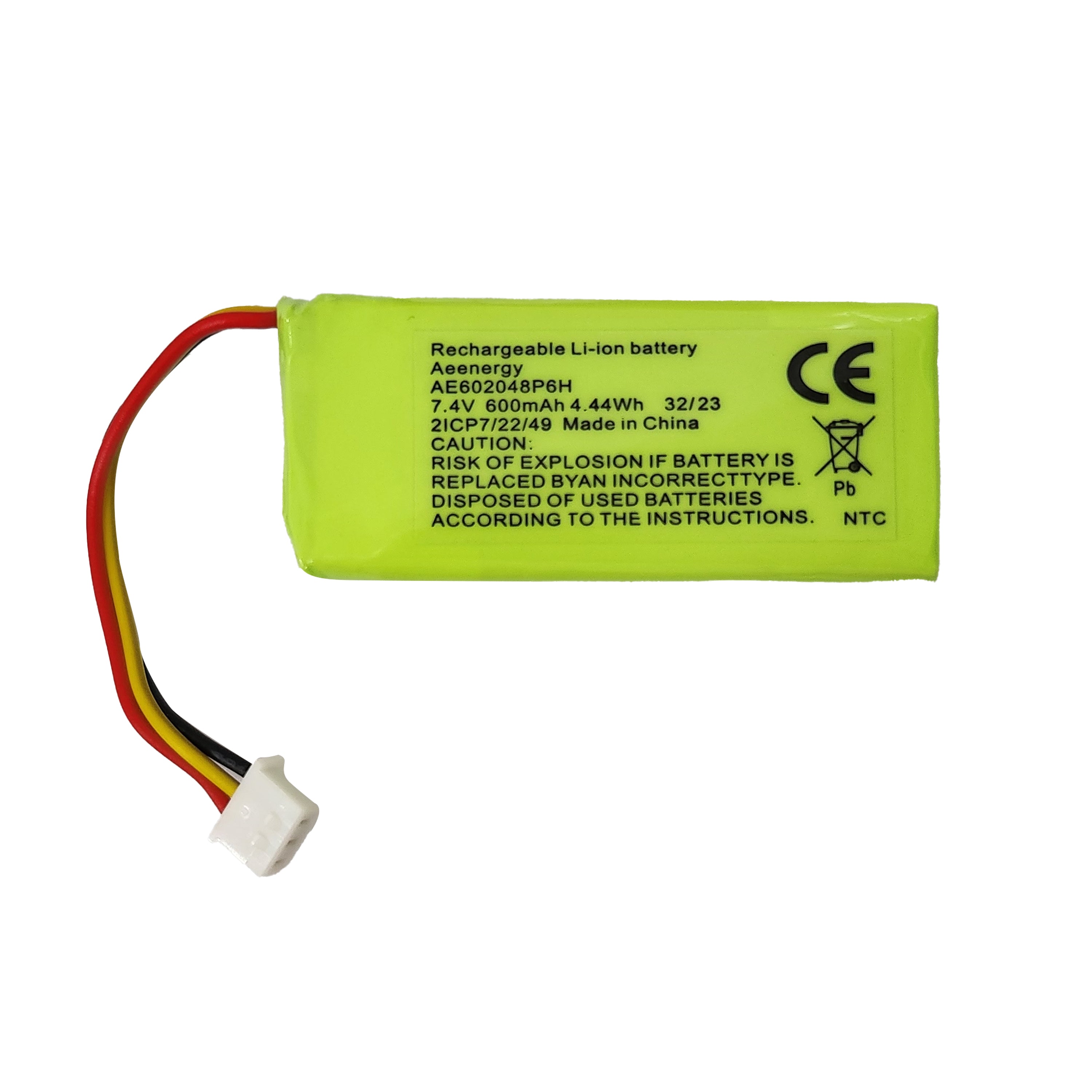 7,4V 600 mAh Li-Po Battery