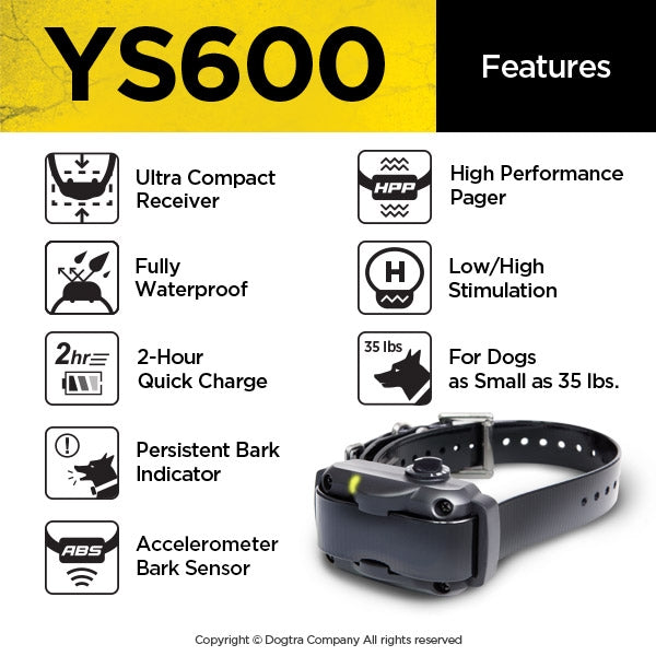 YS600 (Anti-Bell Halsband für große Hunde)